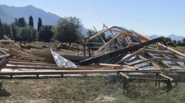 Θεσπρωτία: Ανεμοστρόβιλος ισοπέδωσε ολοκαίνουρια κτηνοτροφική μονάδα