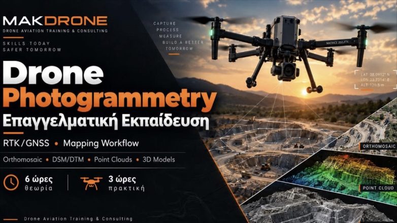 Makdrone: Εκπαίδευση στη Φωτογραμμετρία με Drone
