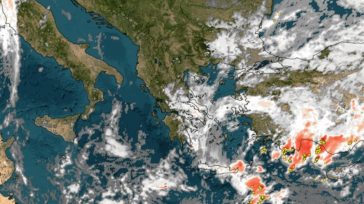 Επικαιροποιήθηκε το έκτακτο δελτίο επικίνδυνων καιρικών φαινομένων της ΕΜΥ
