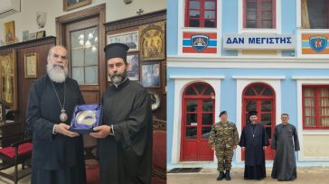 Επίσκεψη του Διευθυντή Στρατιωτικών Ιερέων σε Καστελλόριζο, Ρω και Σύμη