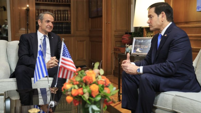 Αυτή την ώρα η συνάντηση Μάρκο Ρούμπιο με τον Κυριάκο Μητσοτάκη