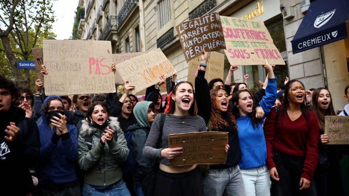 «Ραντεβού διαμαρτυρίας» στη Βαστίλη δίνουν οι Γάλλοι μαθητές