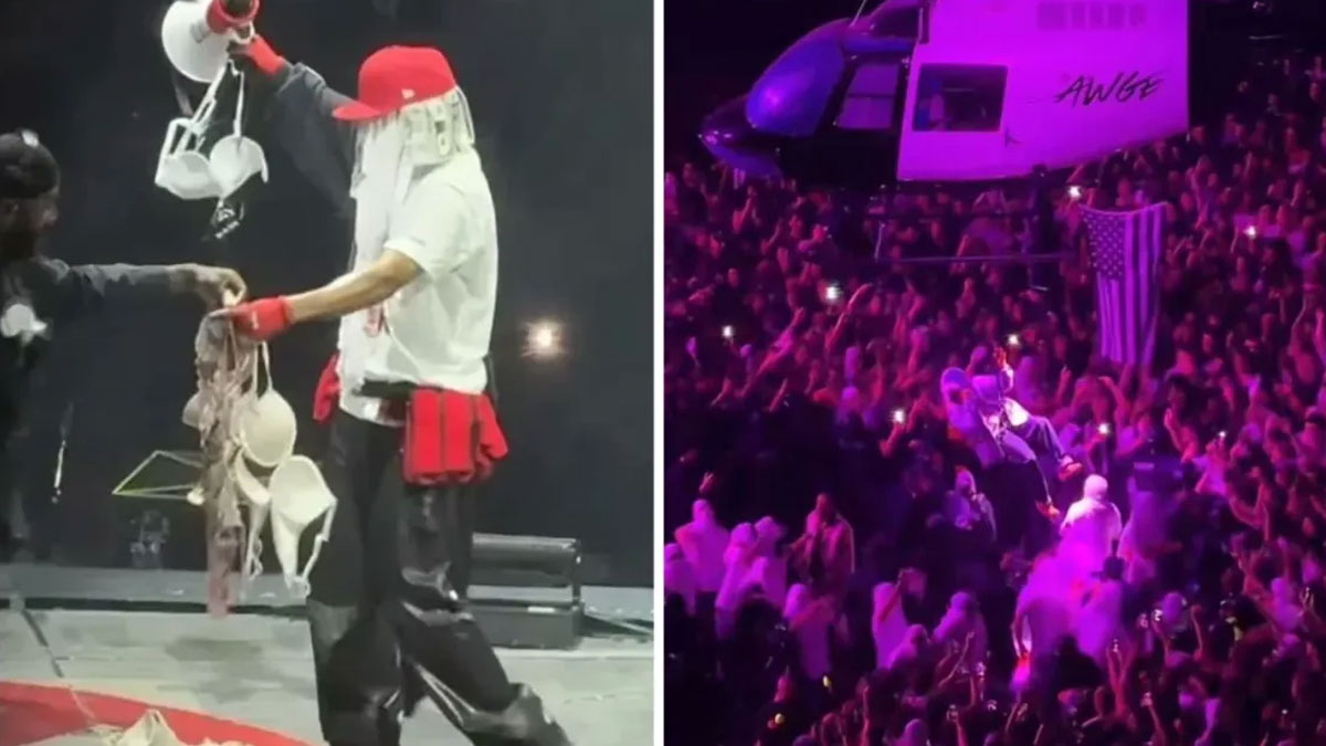 Ο A$AP Rocky «έκαψε» το ΟΑΚΑ: Προσγειώθηκε με ελικόπτερο και μάζεψε… εσώρουχα στο stage