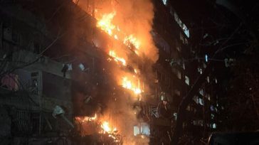 Ρωσική πυραυλική επίθεση σε ηλεκτροπαραγωγικό σταθμό στο Κίεβο