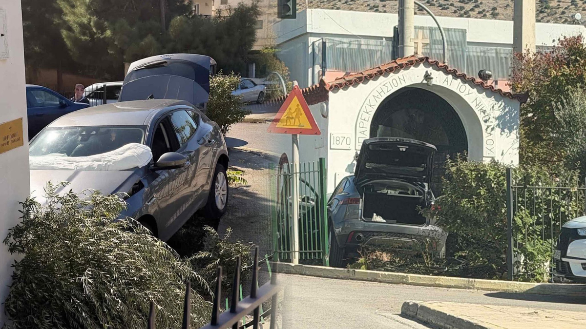 Γλυφάδα: «Μπούκαρε» με το αυτοκίνητο σε αυλή εκκλησίας