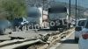 Ασπρόπυργος: Φορτηγό έπεσε πάνω σε μπάρες και πέρασε στο αντίθετο ρεύμα του δρόμου