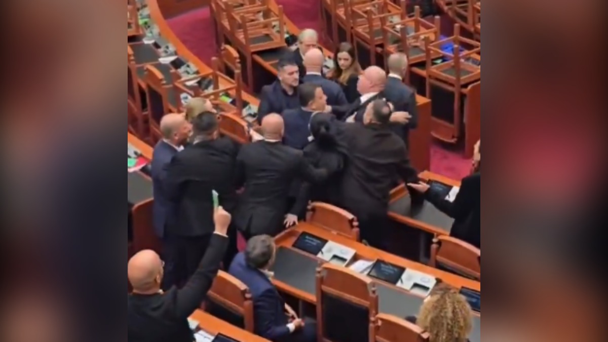 Αλβανία: Βουλευτές “έπαιξαν ξύλο” μέσα στη Βουλή