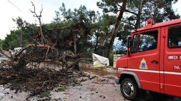 Κακοκαιρία στην Αττική: Παρέμβαση της Πυροσβεστικής για κοπές δέντρων