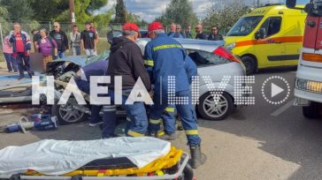 Πύργος: Μία νεκρή και τρεις τραυματίες σε μετωπική σύγκρουση