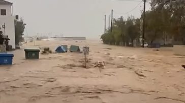 Πλημμύρισε η Σκιάθος και το Πήλιο – Ήχησε 112 στον Πλατανιά