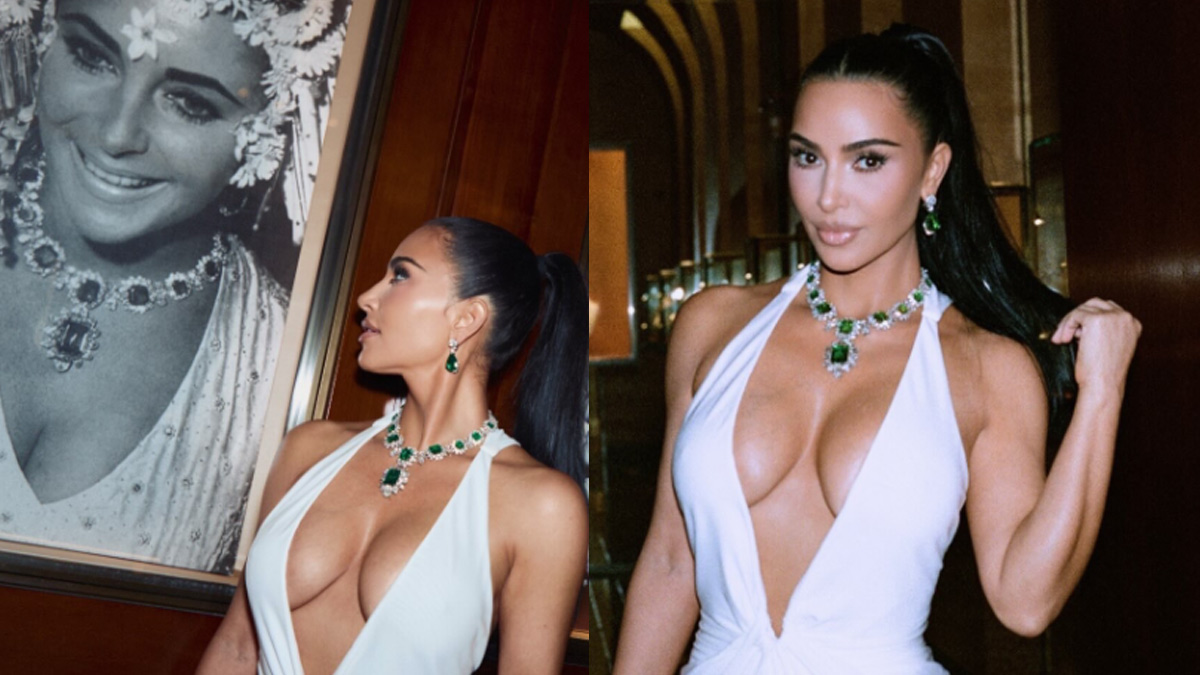 Kim Kardashian: Φόρεσε το ιστορικό κολιέ της Elizabeth Taylor