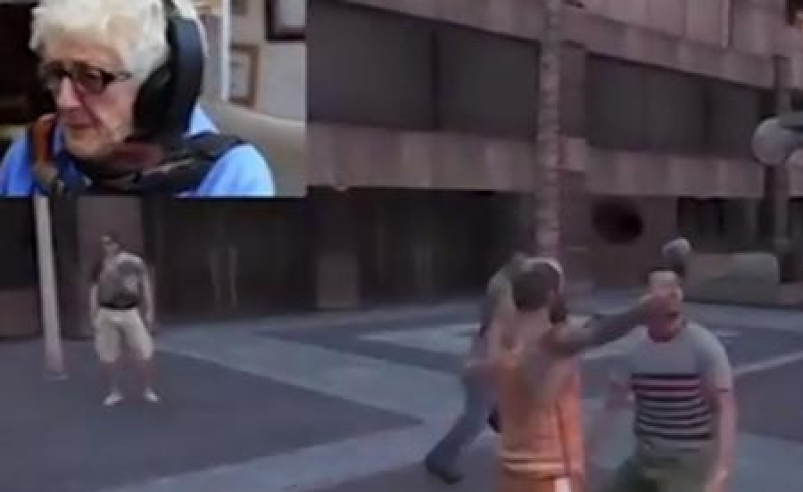 Γιαγιά παίζει Grand Theft Auto 5!