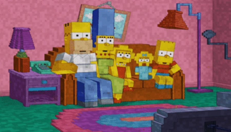 Οι Simpsons σε στυλ Minecraft!