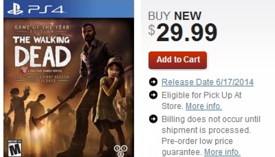 The Walking Dead στο PS4;