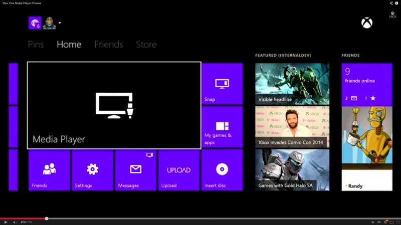Xbox One: Media player και Friends tab