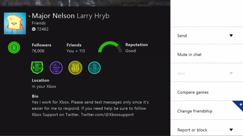 Xbox One: Dashboard update Νοεμβρίου