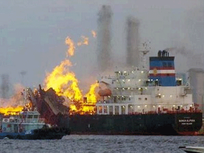 Έκρηξη Τάνκερ στην Ιαπωνία