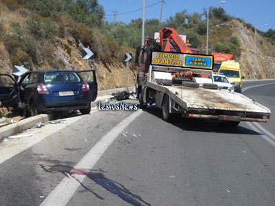 Νεκρός 19χρονος σε τροχαίο στην Παγανή Λέσβου