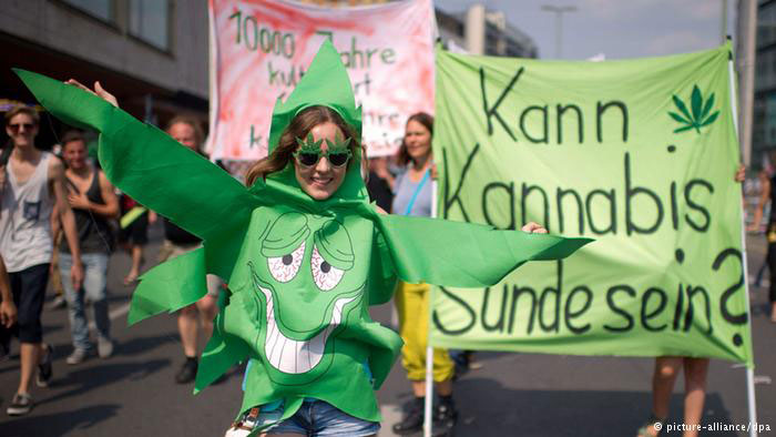 Στιγμιότυπο από παλαιότερη Παρέλαση Κάνναβης στο Βερολίνο