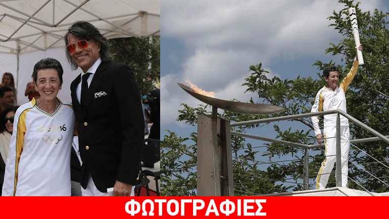 Η Ολυμπιακή Φλόγα αφίχθη στον Μαραθώνα