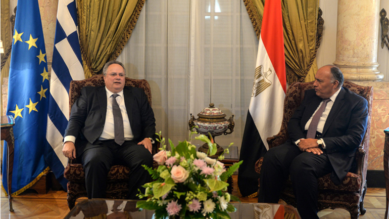 Συνάντηση Κοτζιά με τον Αιγύπτιο ομόλογό του
