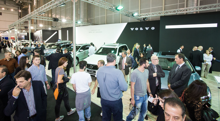Το περίπτερο της Volvo με τα εννέα μοντέλα των 16.803 κ.εκ.!!!