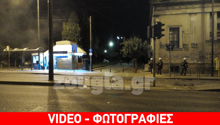 Εντάσεις και μολότοφ στο Πολυτεχνείο