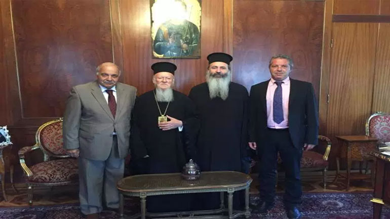 Συνάντηση Μητροπολίτη Κεφαλληνίας με τον Οικουμενικό Πατριάρχη κ.κ Βαρθολομαίο