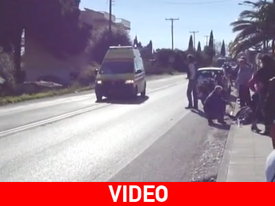 Τροχαίο δυστύχημα στο γήπεδο Ναυπάκτου