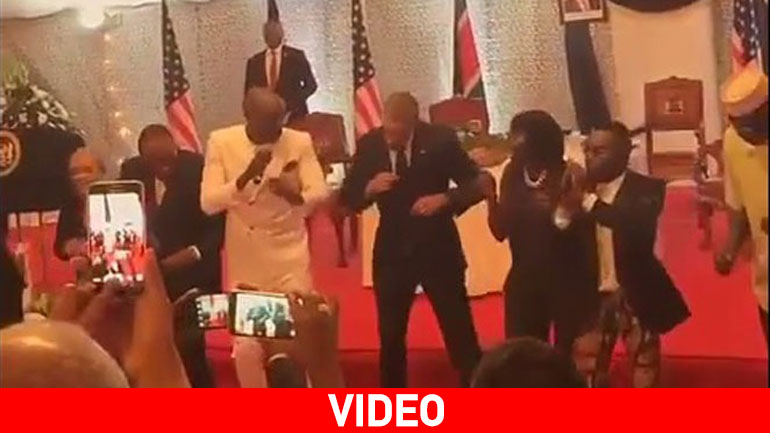 Ο ξέφρενος χορός του Οbama στον ρυθμό του κενυάτικου Lilapa style Ο ξέφρενος χορός του Οbama στον ρυθμό του κενυάτικου Lilapa style