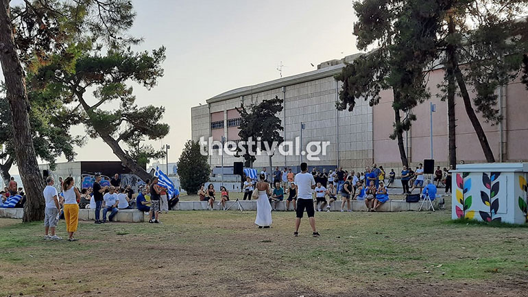 Θεσσαλονίκη: Συγκέντρωση ενάντια στην υποχρεωτικότητα του εμβολιασμού