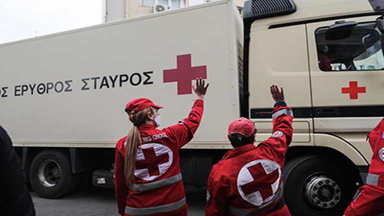 Περίπου 50 τόνοι ανθρωπιστικής βοήθειας στην Ουκρανία από τον Ελληνικό Ερυθρό Σταυρό