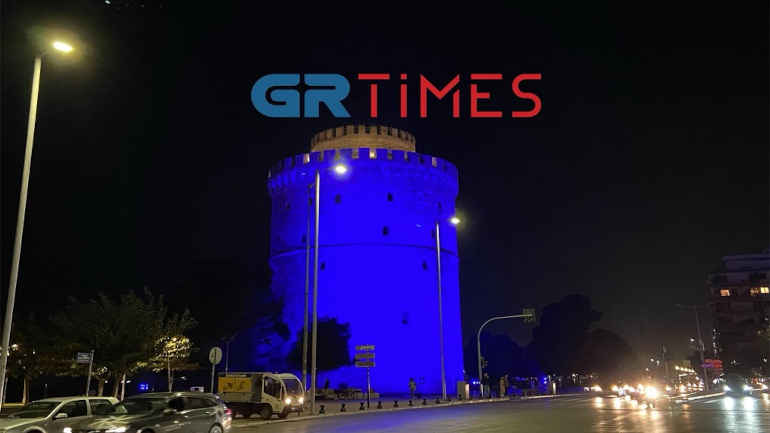 Θεσσαλονίκη: Στα μπλε ο Λευκός Πύργος για την Παγκόσμια Ημέρα Διαβήτη