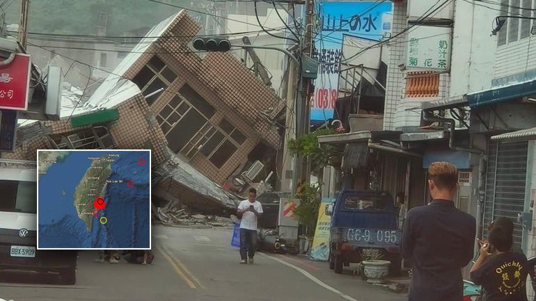 Ισχυρότατος σεισμός 6,9 ρίχτερ στην Ταϊβάν