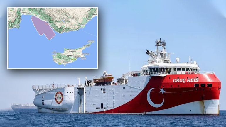 Έρευνες από το Oruc Reis βόρεια της Κύπρου
