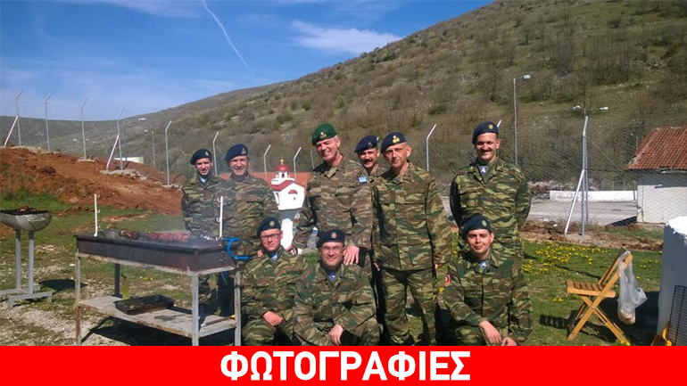 Επίσκεψη διοικητή Γ΄ Σώματος Στρατού στο φυλάκιο Κρυσταλλοπηγής