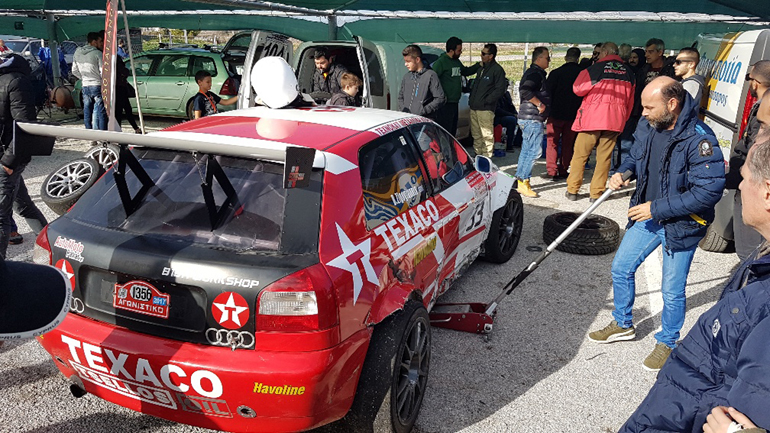 Μεγάλη η ζημιά και στο Audi A3 του Ζυγογιάννη