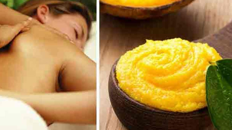 Καλοκαιρινό scrub σώματος με μάνγκο και βασιλικό