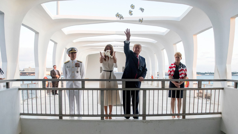 Στο Περλ Χάρμπορ ο πρόεδρος των ΗΠΑ Ντόναλντ Τραμπ
