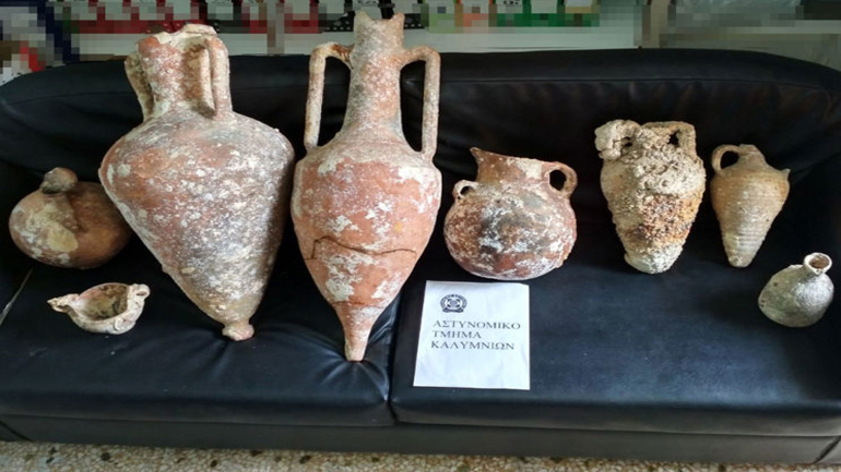Δύο συλλήψεις για παράνομη κατοχή αρχαιοτήτων στην Κάλυμνο