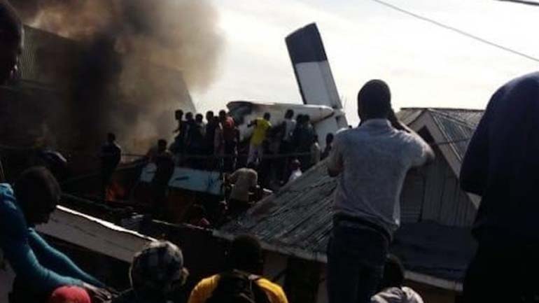 Κονγκό: Τουλάχιστον 24 νεκροί  από συντριβή αεροσκάφους σε πυκνοκατοικημένη συνοικία