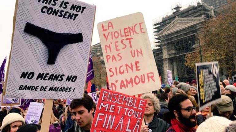 Βρυξέλλες: Χιλιάδες άνθρωποι στους δρόμους κατά της βίας σε βάρος των γυναικών Βρυξέλλες: Χιλιάδες άνθρωποι στους δρόμους κατά της βίας σε βάρος των γυναικών