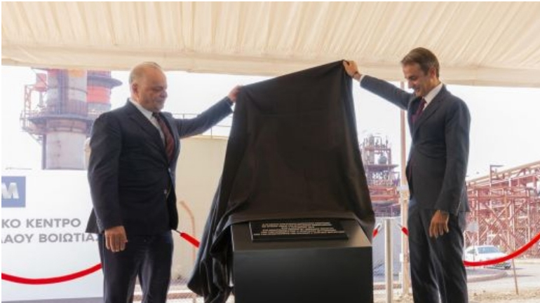 Ο Μητσοτάκης εγκαινίασε τη μονάδα φυσικού αερίου της «Μυτιληναίος» ύψους 350 εκατ. ευρώ!
