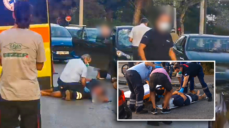 Σοβαρό τροχαίο στη Νέα Ερυθραία – Τραυματίστηκε ένας πεζός