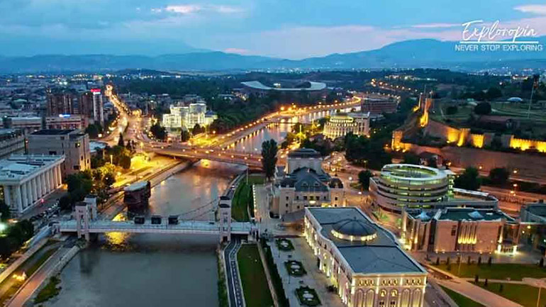 Γνωρίστε την πόλη των Σκοπίων από ψηλά