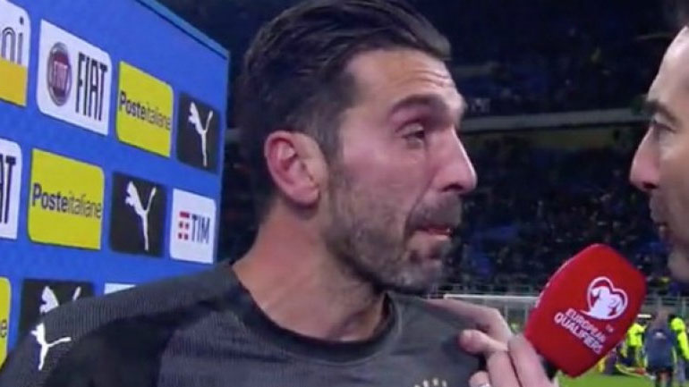 Mε δάκρυα στα μάτια αποχαιρέτησε την εθνική Ιταλίας o Μπουφόν