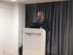 O Π. Ζωγράφος στο βήμα