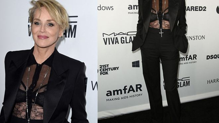 Αντίγραψε το σέξι, ανδρόγυνο look της Sharon Stone από το amfAR gala!