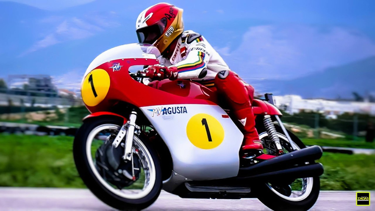 Giacomo Agostini και MV Agusta στο αυτοκινητοδρόμιο της πόλης των Μεγάρων...  (Φωτό: Amazing Studio - Νίκος Ζάγκας)