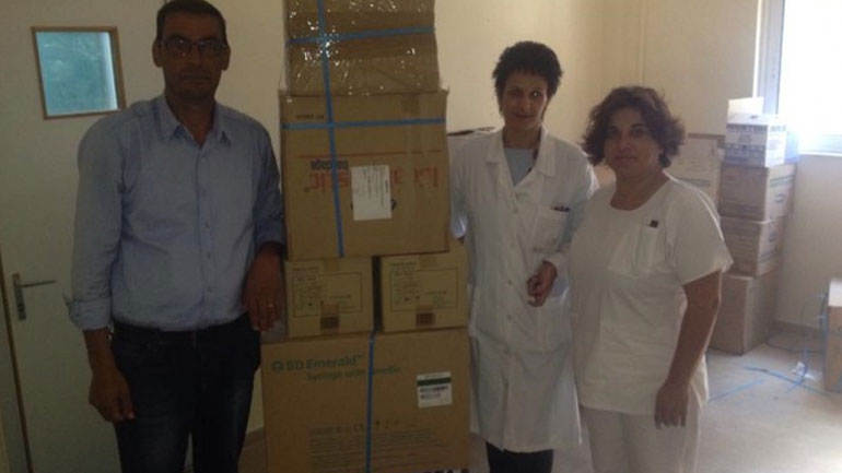 Μια παλέτα με ιατροφαρμακευτικό υλικό δώρισε στις Μοίρες μια Γερμανίδα